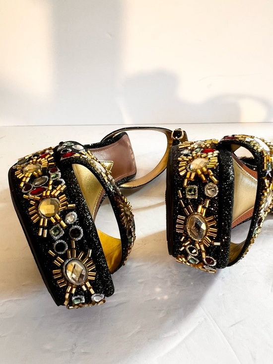 NWOB $149 GB Enchant-Ment Beaded Jewel Platform Dress Sandals – Size 8 - Picture 6 of 7